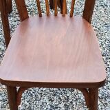 Set of 4 Baumann bistro chairs from the 50s stamped