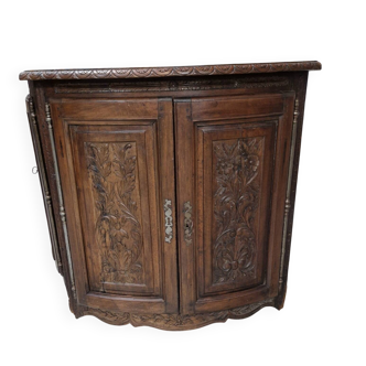 2 Louis XVI style corner cabinets