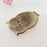Brass owl ashtray