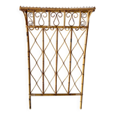 Wall-mounted coat rack in rattan by Bonacina, Italy 1960