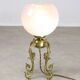 Mid-century Brass and Glass Table Lamp