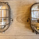 Pair of industrial wall lamps