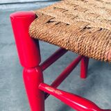 Set of Scandinavian Country Design Red Side Chairs, Sweden, 1960s