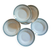 12 antique deep plates in ironstone