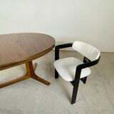 Large rosewood baumann table