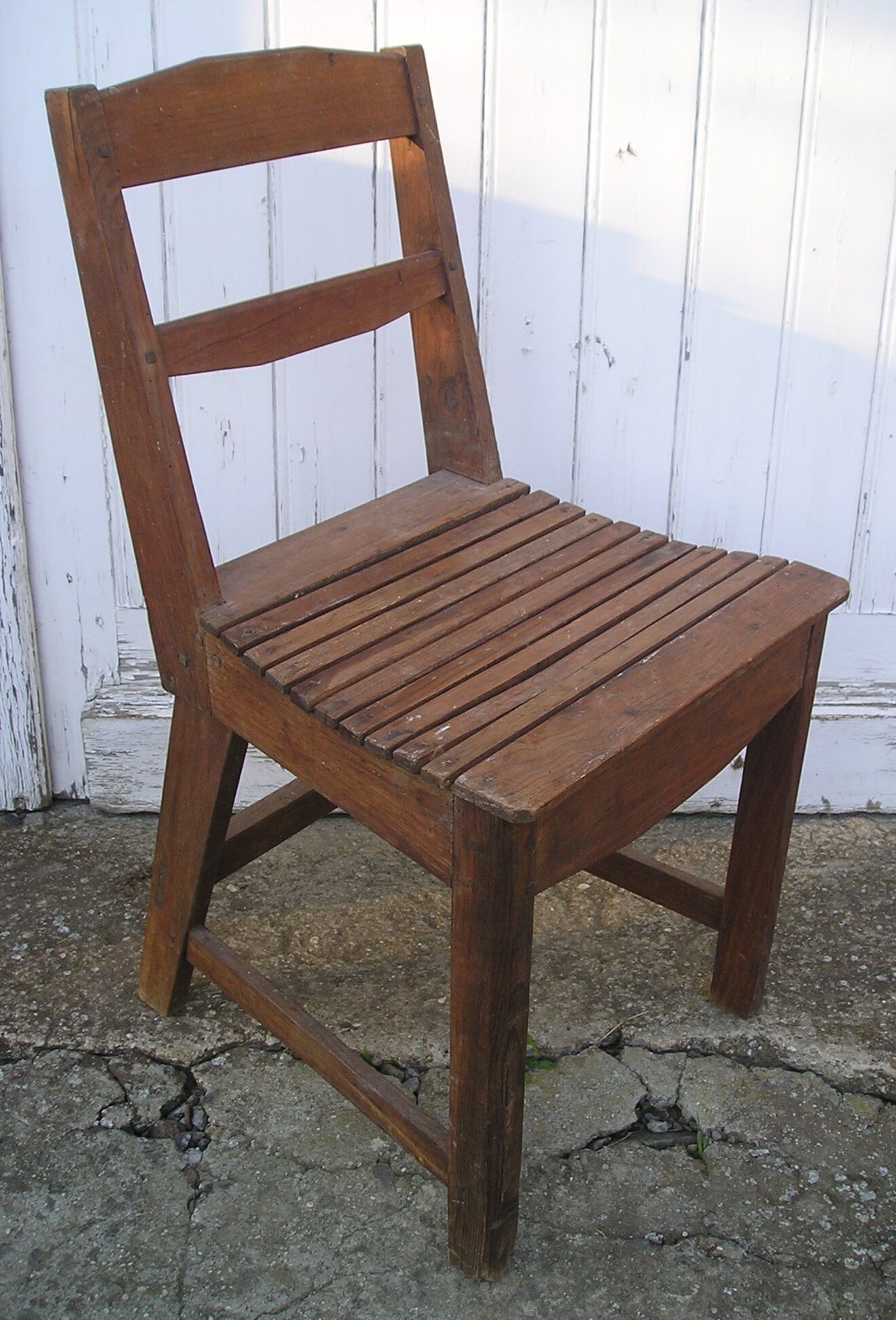 Rustic handcrafted wooden chair