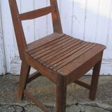 Chaise rustique artisanale en bois