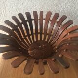 Vintage wood trinket bowl