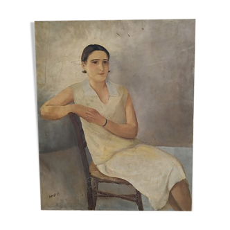 Woman oil portrait 20/30 years