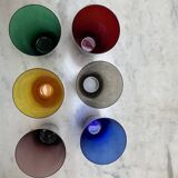 6 verres colorés