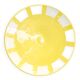 Medium plate - SOL yellow border