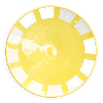 Assiette moyenne - SOL bordure jaune