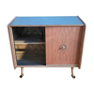 Furniture bar on vintage wheels revamped