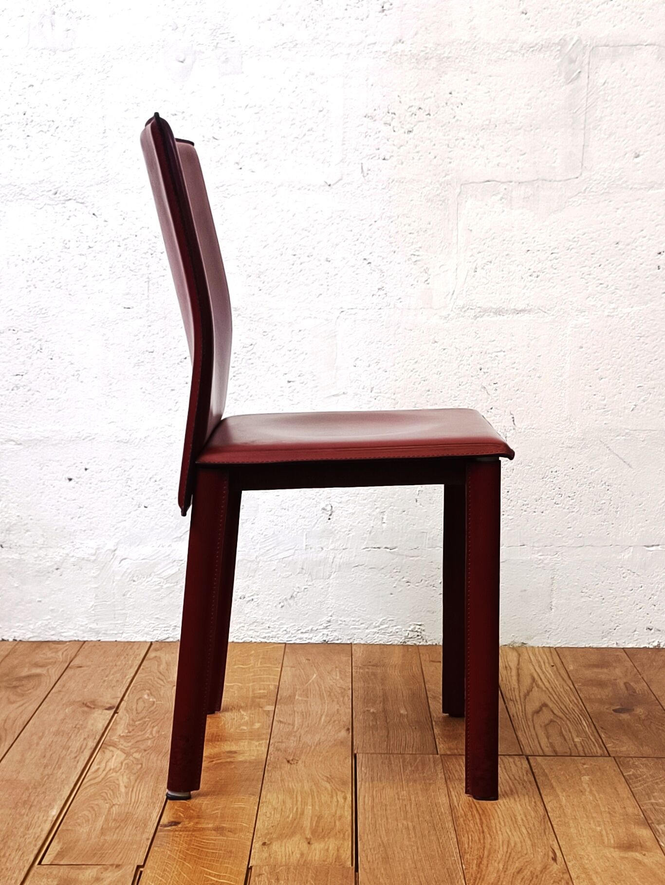 Vintage leather dining chair