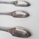 6 silver metal soup spoons by Boulenger, beginning 20th century
