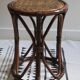 Tabouret en rotin et osier