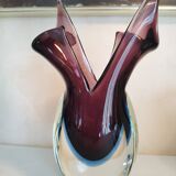 Sommerso Murano Vase Italy