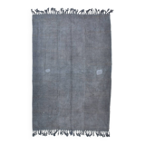 Shades of gray & silver vintage kilim rug