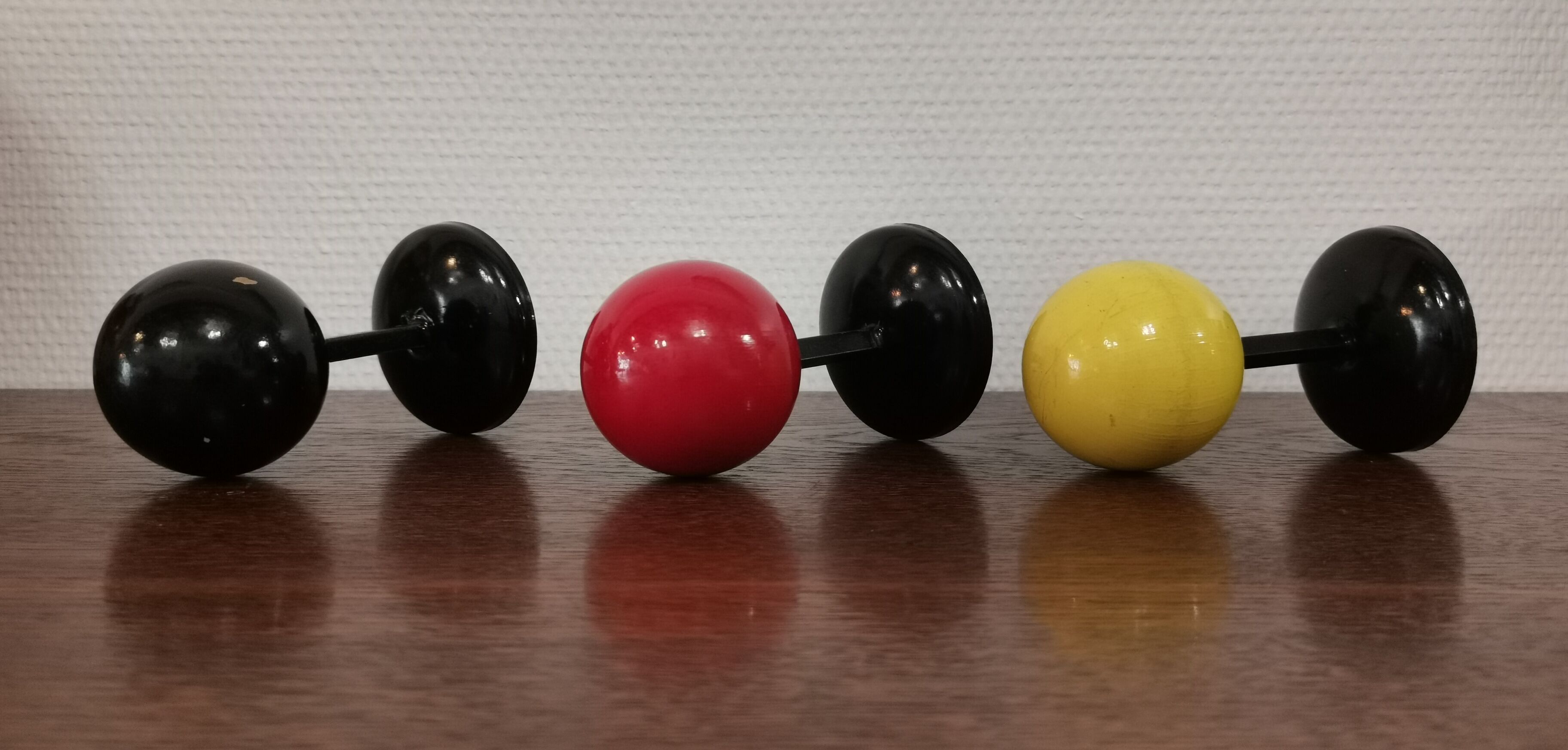 Hooks/coat rack colorful ball from the 50s