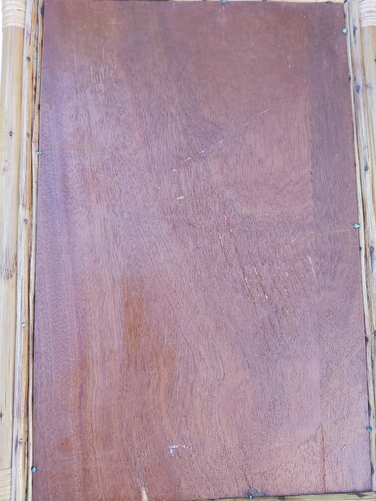Vintage canning bamboo tray