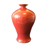 Vase grès émaillé rouge sang de boeuf XIXème XXème China