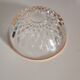 8 glass bowls with gold rim