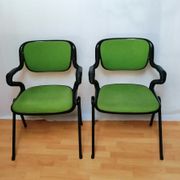 Paire de fauteuils vert modèles Vertebra de Giancarlo Piretti pour Castelli 1976