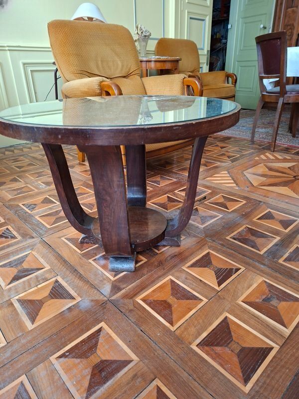 Side table 1940 with mirror top