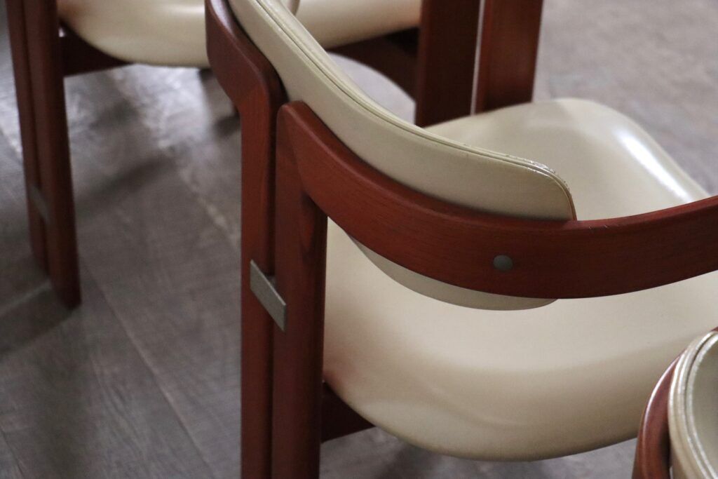 Ensemble de 6 chaises Augusto Savini Pamplona pour Pozzi, Italie 1965