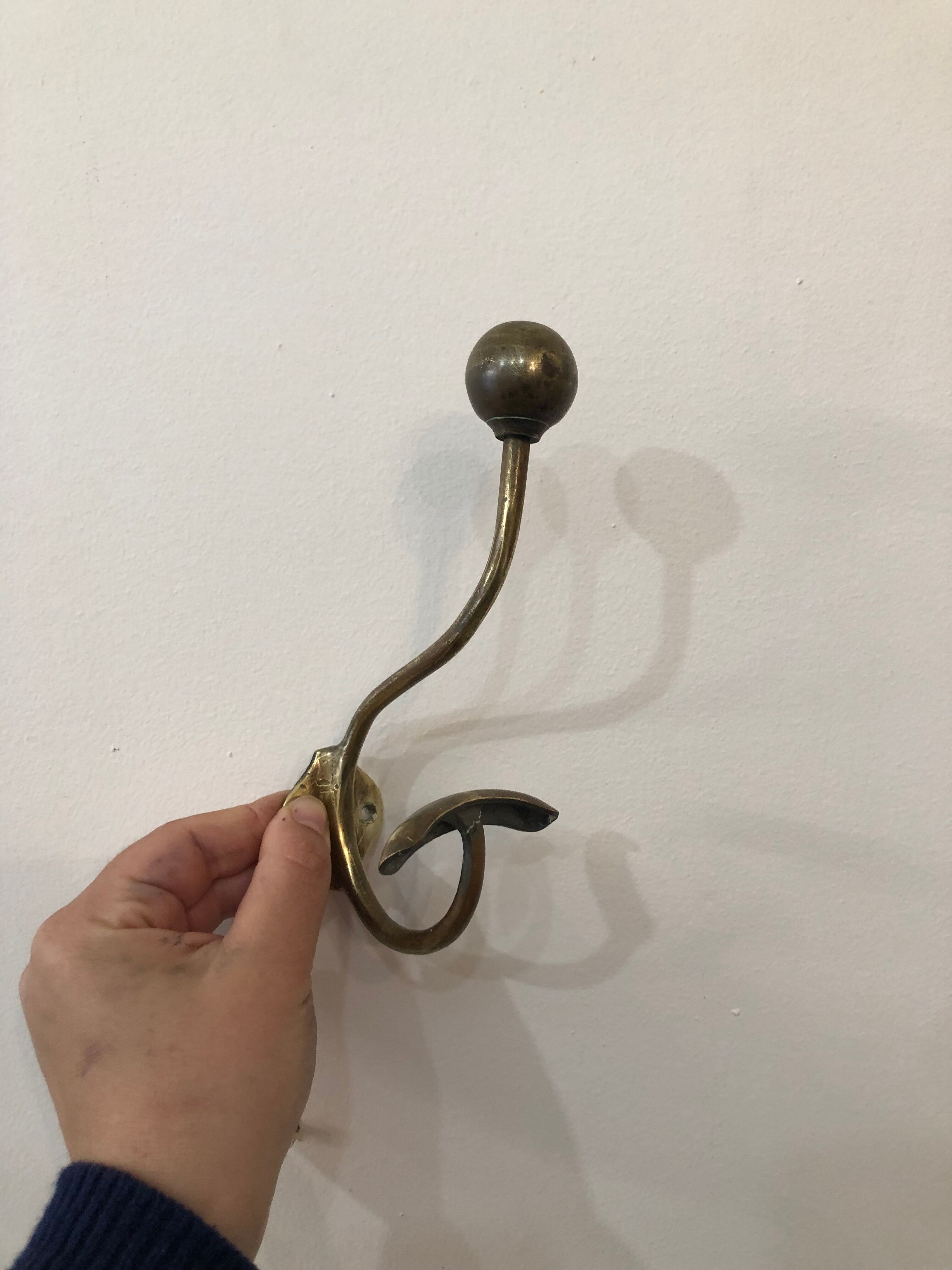 Double brass hook