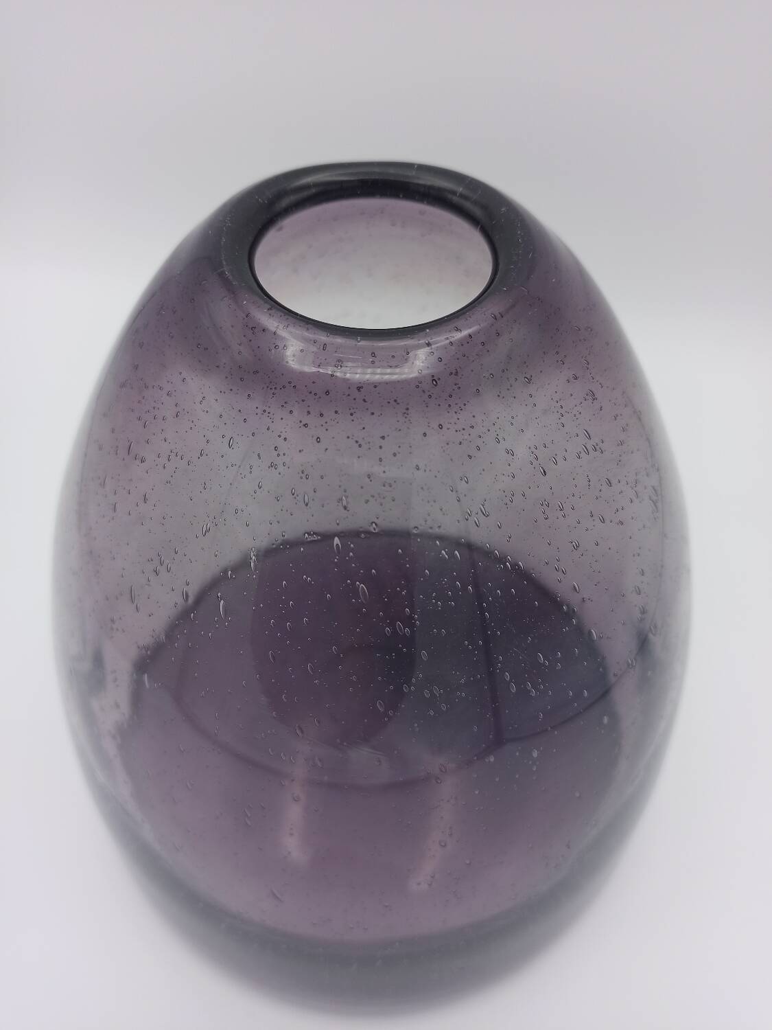 Vintage bubble glass vase