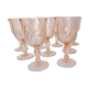11 Arcoroc Rosaline foot glasses in pink glass 2106182