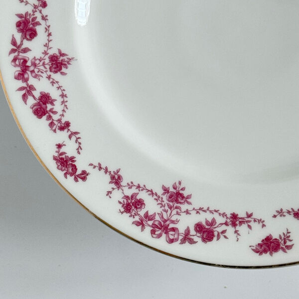 Présentoir à gâteau   EPIAG   rubans/nœuds et guirlandes rose/violet