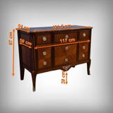 Mahogany and Rosewood Commode, Louis XVI style – 1st part of the 20th century