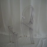 Pair of stackable chairs Victoria Ghost by Philippe Starck, Kartell