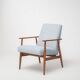 Fauteuil Lisek Mid-Century – Original vintage des années 1960 restauré par Henryk Lis