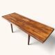 Vintage teak coffee table with a reversible top.