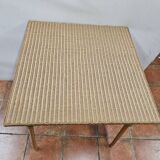 Vintage rattan table