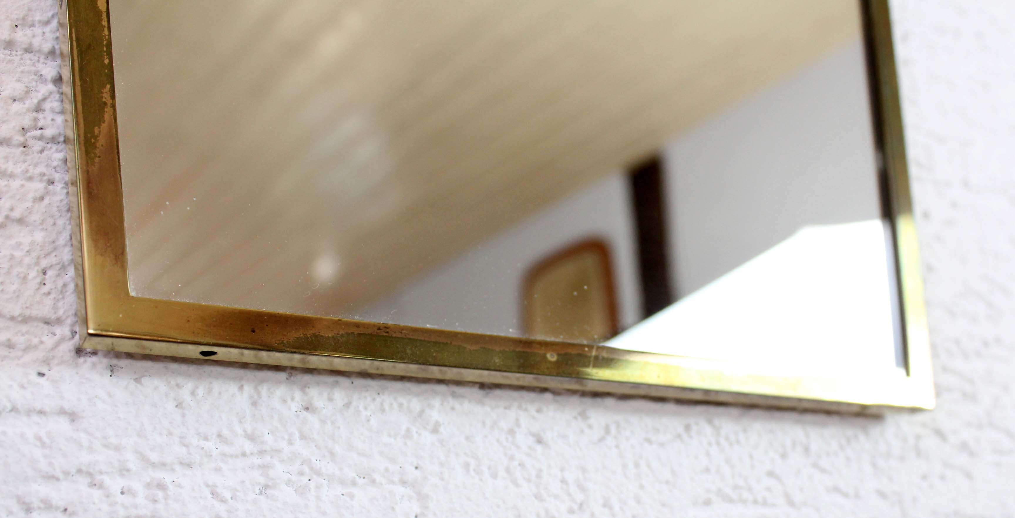 Mirror retroviseaur asymmetrical brass 42x36cm