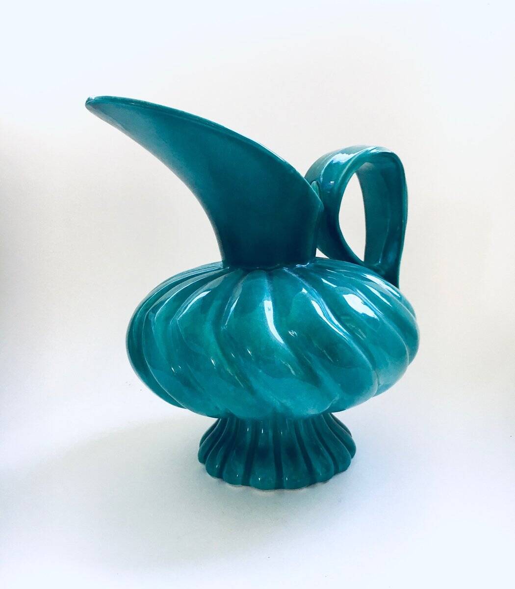 Mid-century Modern Studio Art Pottery Duck Spout Decanter by Alexandre, 1950s