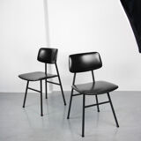 Mid-Century Minimalist Dining / Desk Chairs, Set of 2