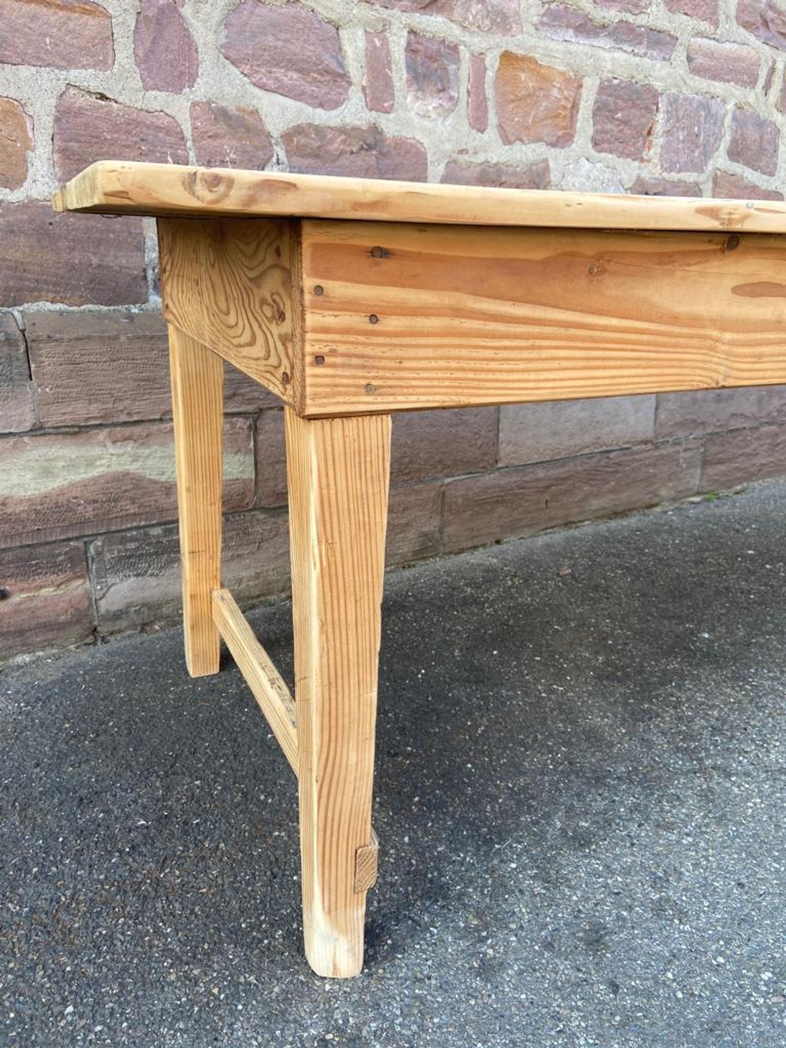 Table de ferme 300 cm en sapin 1900