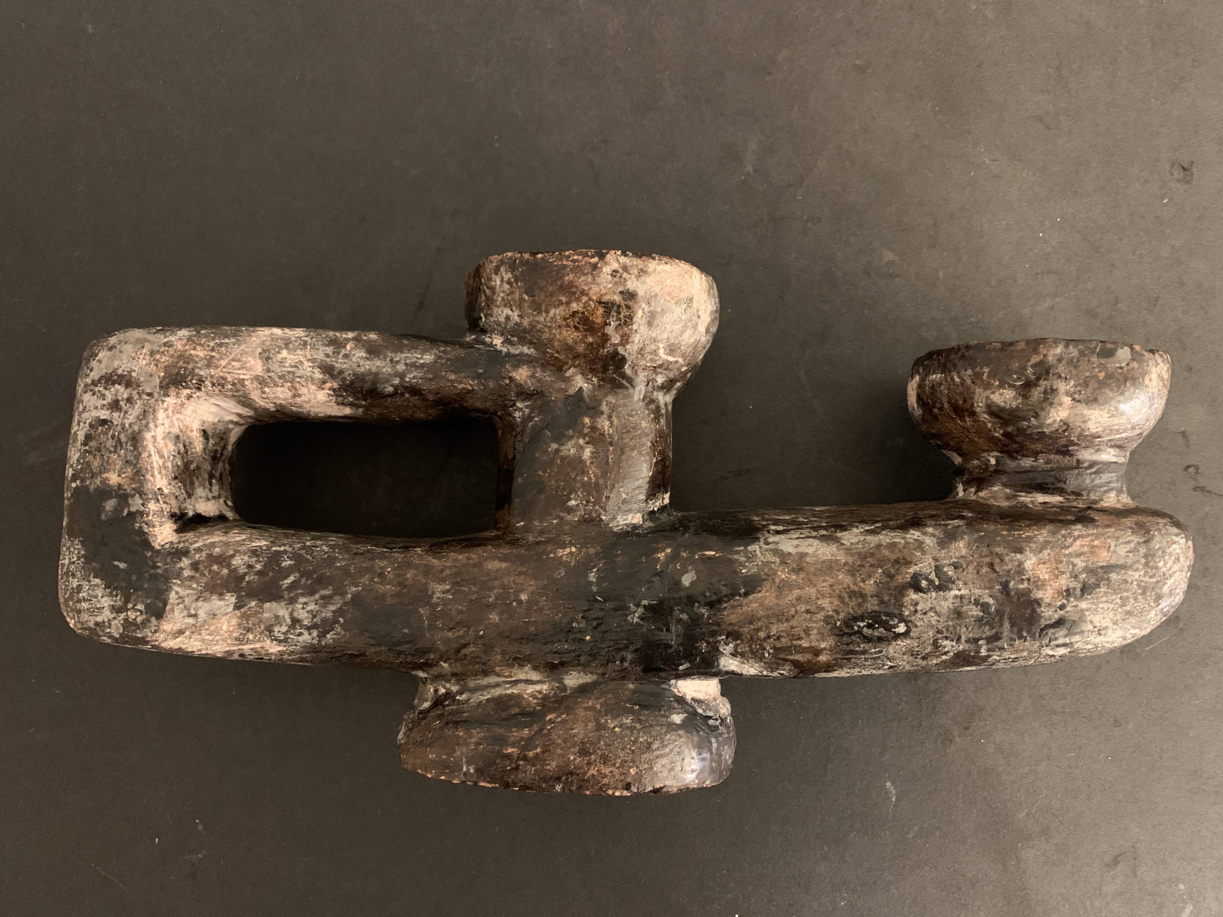 Brutalist ceramic candle holder