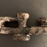 Brutalist ceramic candle holder