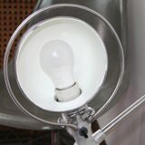 Jieldé desk lamp 2 arms 40cm base seed glossy varnish, Vintage industrial Jean Louis Domecq