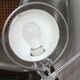 Jieldé desk lamp 2 arms 40cm base seed glossy varnish, Vintage industrial Jean Louis Domecq