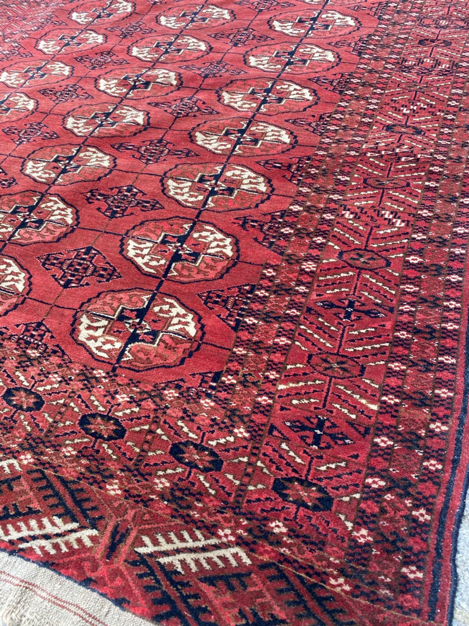 Carpet Turkmen bukhara Afghan 120x154 cm