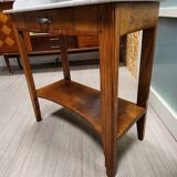 Old dressing table in wood and marble