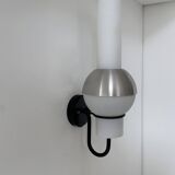 Vintage wall lamp, metal and opaline, Lucifer Raak Netherlands 1970
