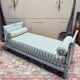 19th century Directoire style lacquered wooden daybed